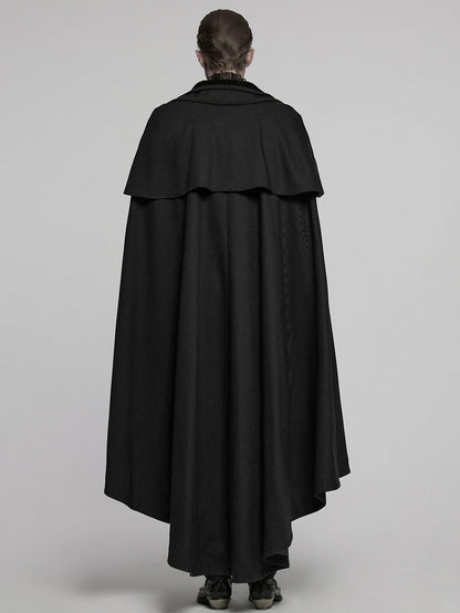 Retro Black Cloak-Jacket Men's Goth
