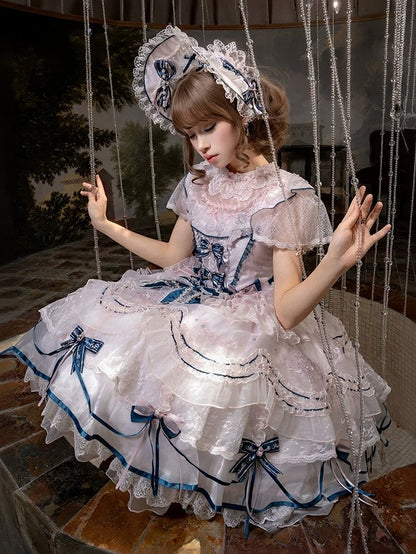Rose Puff-Sleeve Lace Blouse for Lolita Fashion - Mademoiselle Pearl