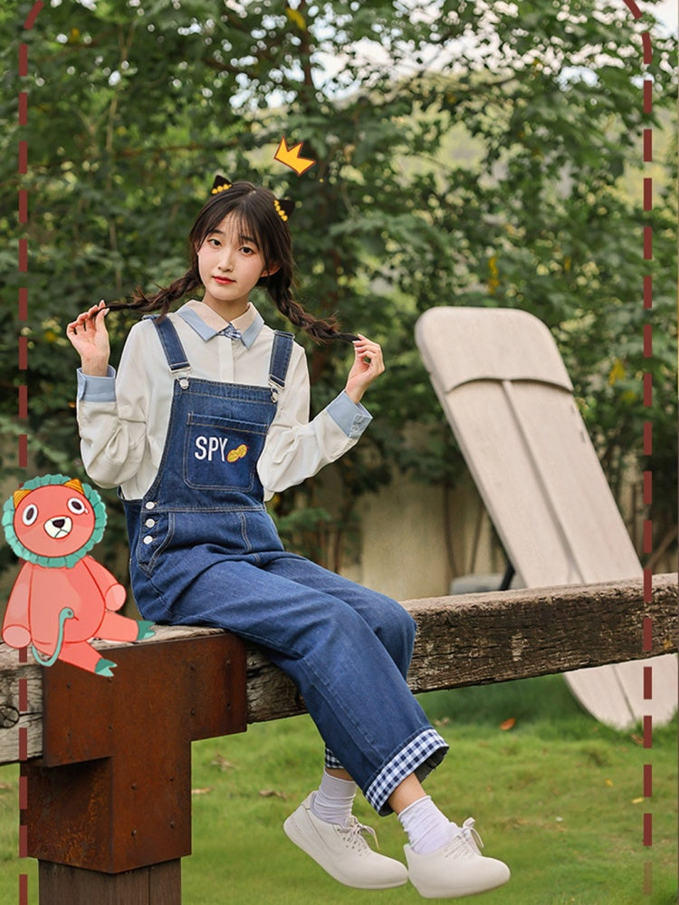 Inspired – Blaue Jeans mit Schleife hinten