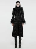 Black Gothic Gorgeous Jacquard Coat