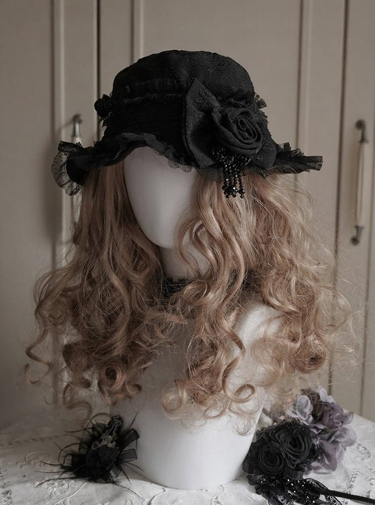 Color Lace Hat – Flower Elegant Options and Embellished 6 Lolita