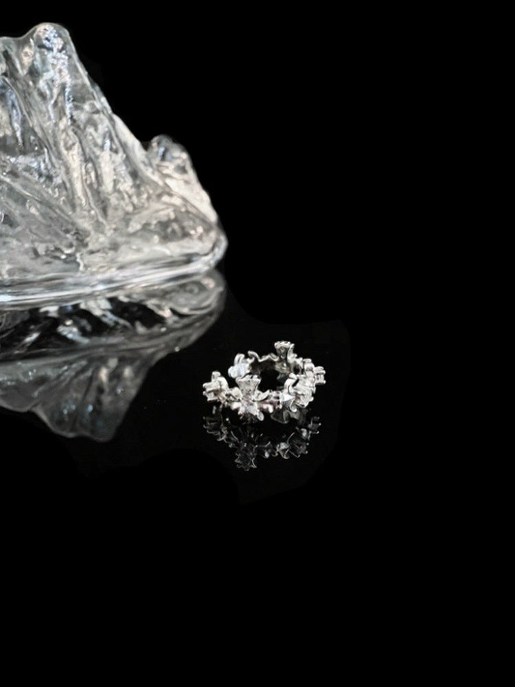 Silver Minimalist Gothic Ear Cuff - Insomnia Artist
