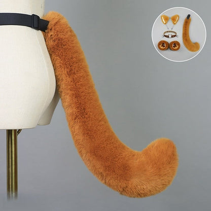 Colors Lolita 5 Tail Furry Fox Color Solid Cute