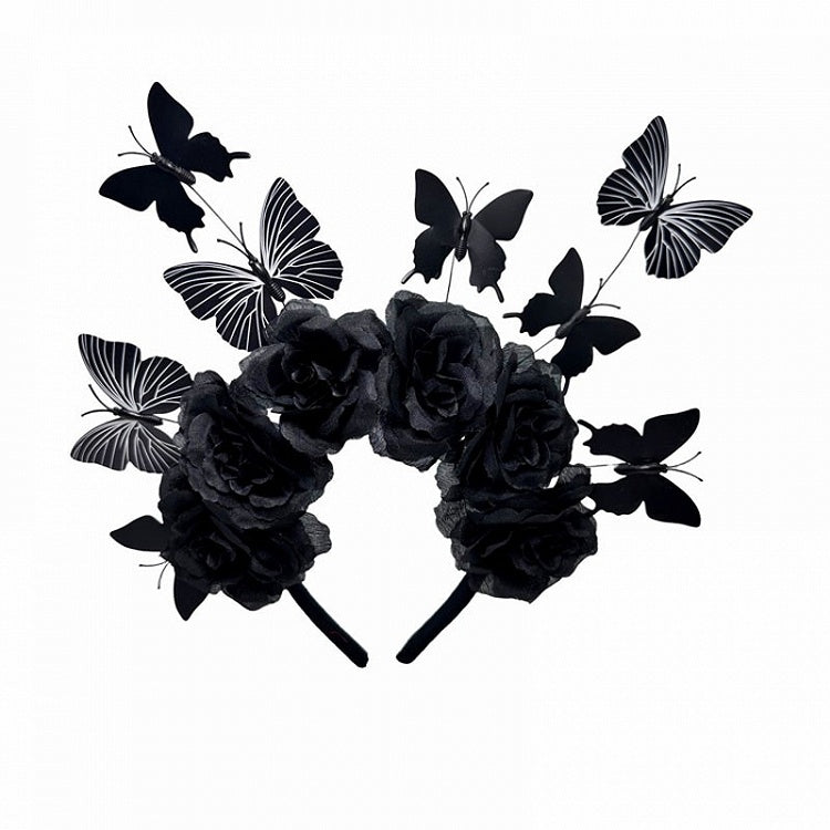 Butterfly Rosette with KC Design Gothic Black Accents
