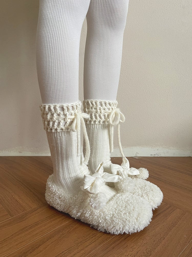 Cuffs Drawstring Ribbed with Socks