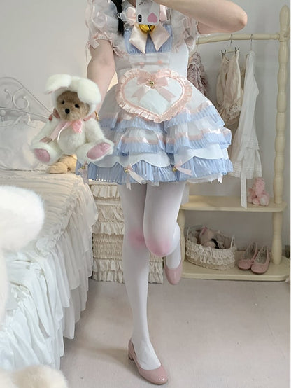 Pink Knees Sweet Lolita Strumpfhose