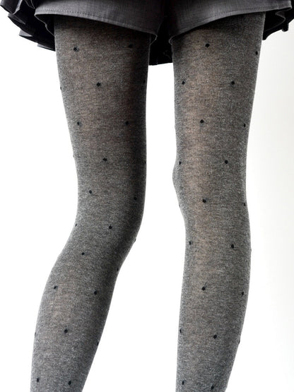 Regular Retro / Pattern Version Colors Polka-dot 5 Tights Thicken