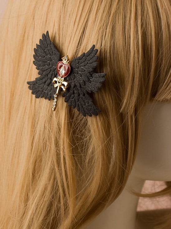 Gothic Options Black Lolita Hairclip 5 Wing