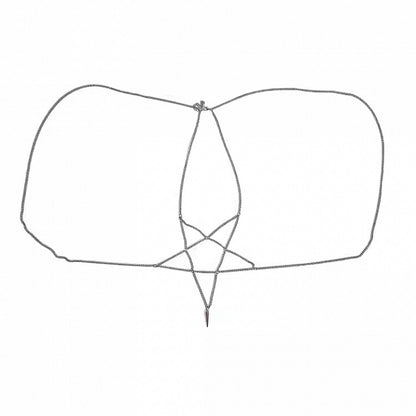 Stud Necklace Design Silver Pendant Pentagram