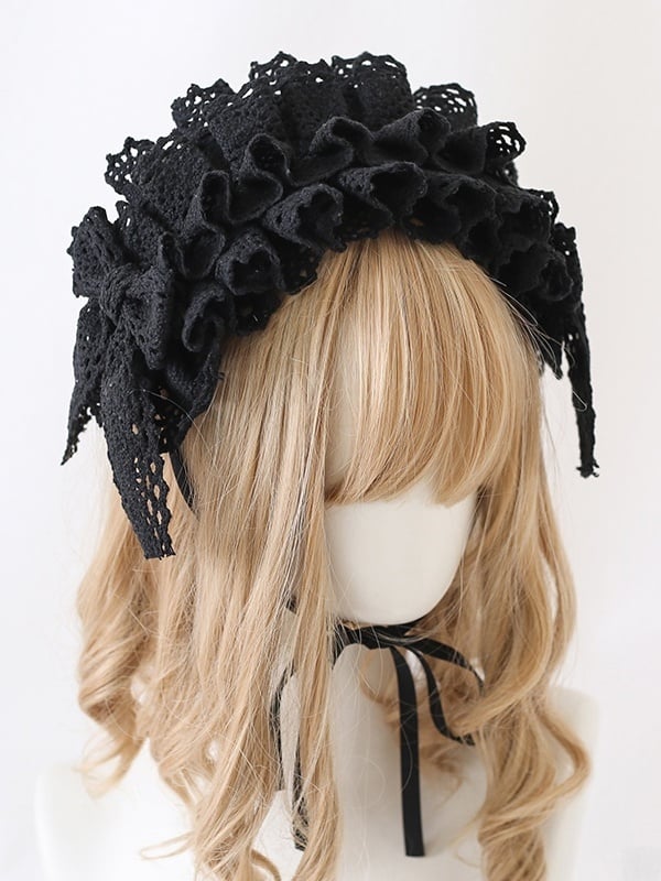 3 Available Hairband - Lolita Bowknot Cotton French-Style Colors Elegant