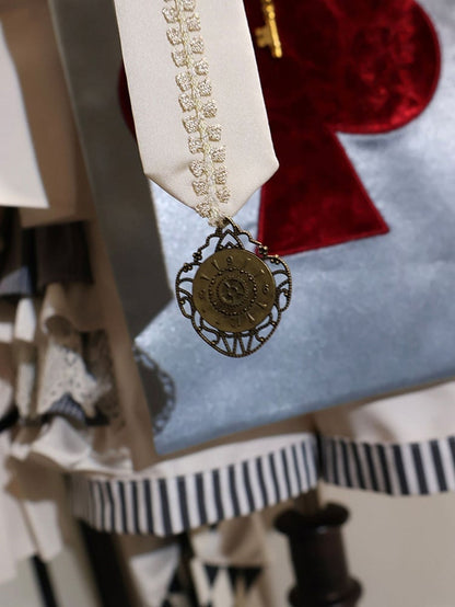 アリスバイブスポーカーバニーカラーテーマワンダーランドの特大カードデザインの耳が付いたブルーライト