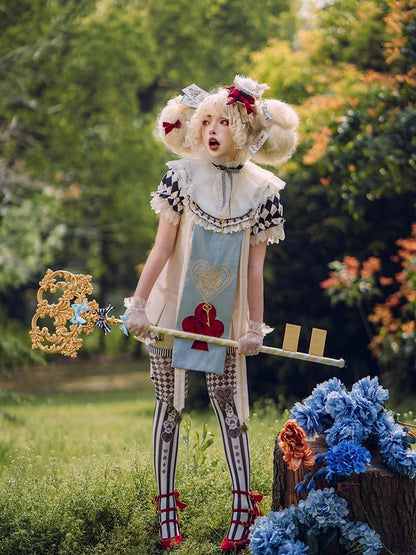 ファッションショーツ 王子ベージュチェック柄 電車柄 ストライプカフス