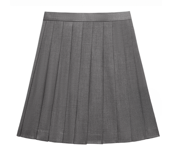 Pleated Skirt Gray Uniform JK 42CM /45CM Legnth