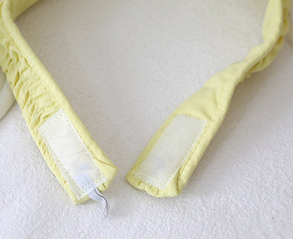 Lace / Visor Ctue White Yellow Bunny Creamy Trim Cap Ears