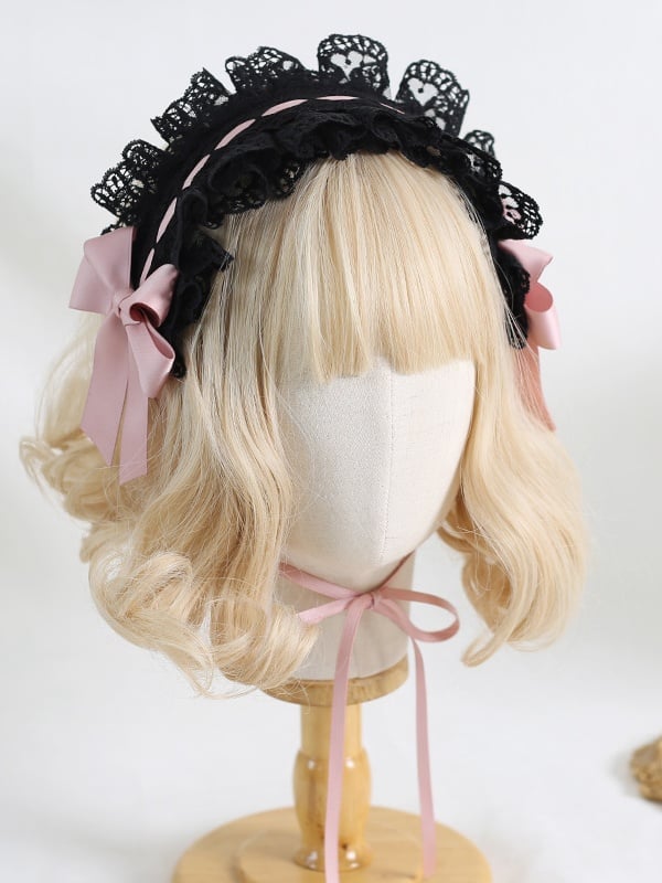 Lolita 5 Hairband Colors Bowknot Cute Lace