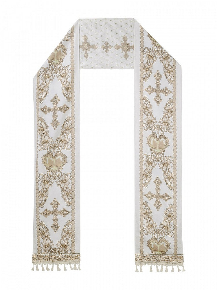 Gold Cross Lolita Shawl with Tassels - Unknown Star