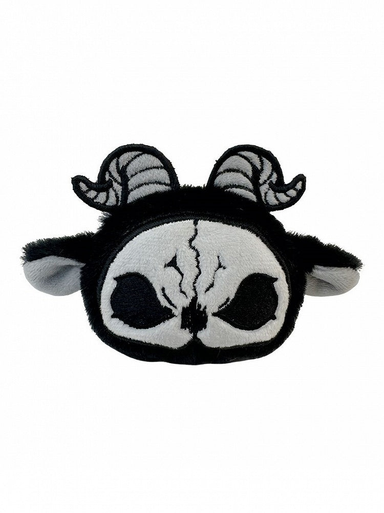Gothic Brosche Weiß und Sensenmann Grim Schwarz