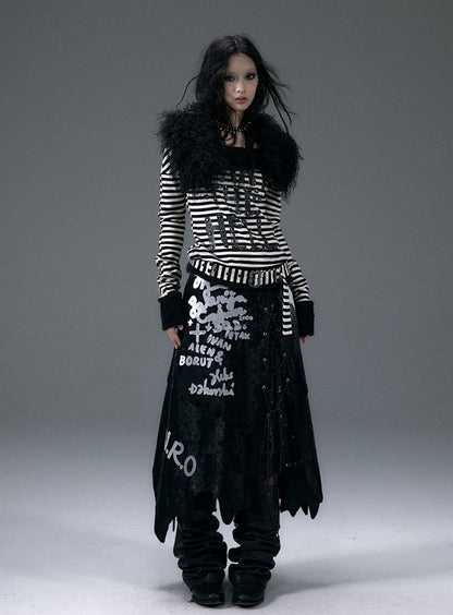 Black Coffee Faux Fur Collar