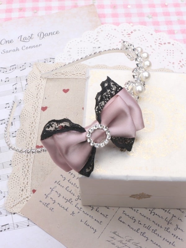 Rhinestone Options Color Bowknot Pearl Jirai Kei KC 6
