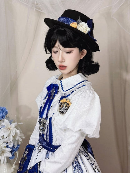 Printed Gothic with Lolita Web Bowknot / Hat Spider Patterned