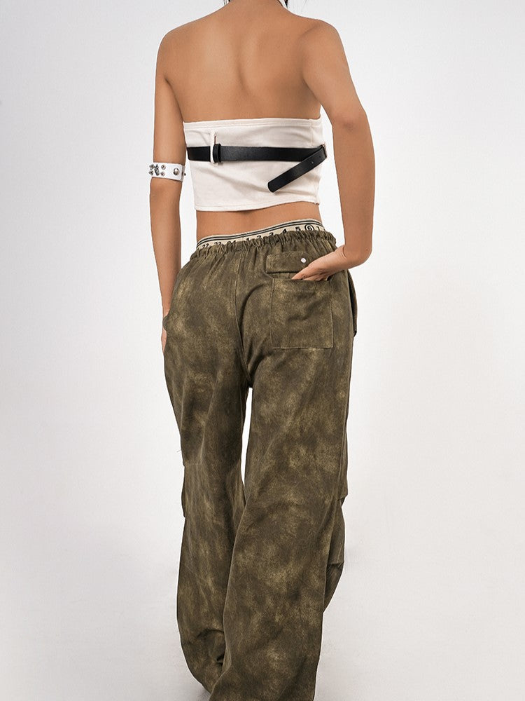 Crop Belt Detachable Tank Punk Built-In Bra with Top White