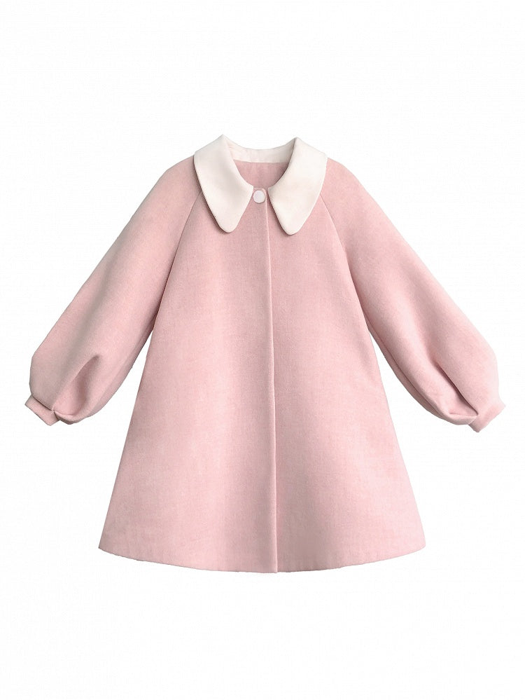 Rosa Kragen süßer Peter Coat Pan