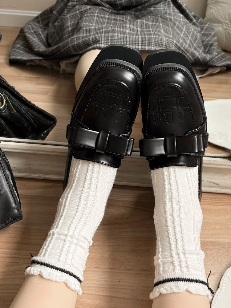 ボウフィットのローファートップ、スリッポンシューズ、チョコレートブラック