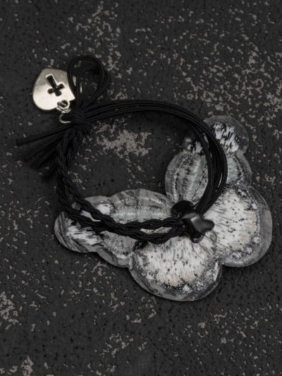 Black Butterfly Embroidery Hair Tie - Strange Sugar