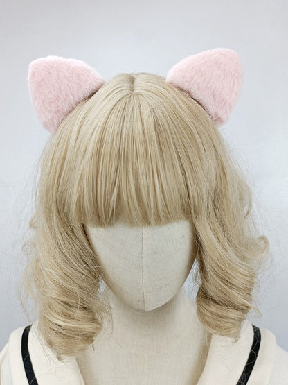 Color Hairclip Cat Ear Options Plush 4
