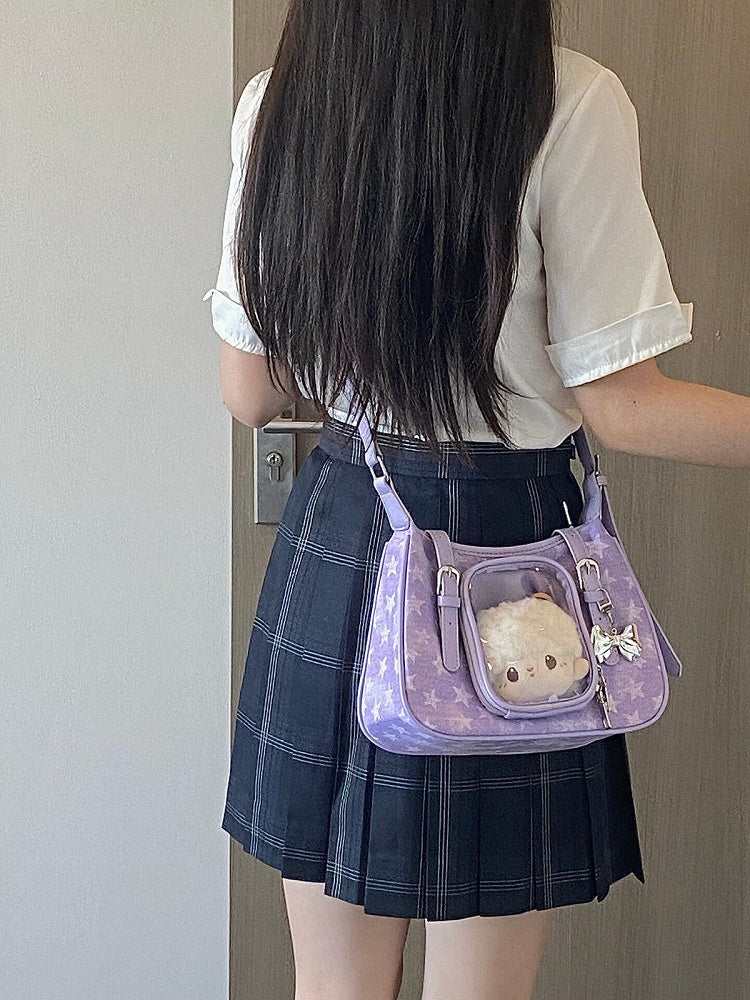 Y2K Star Denim Crossbody Bag