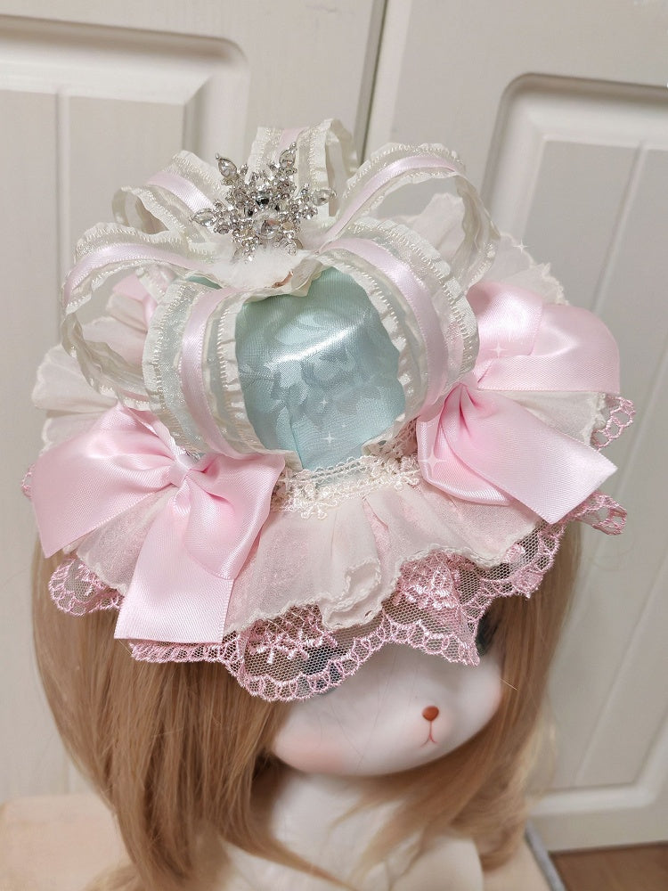 Crown Color Hat Lolita Mini With Options Lace 4 Clips
