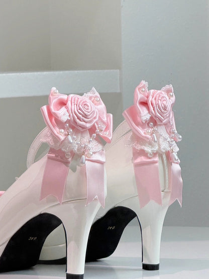 Rosette Options Shoe Clips with Design Bowknot 3 Color