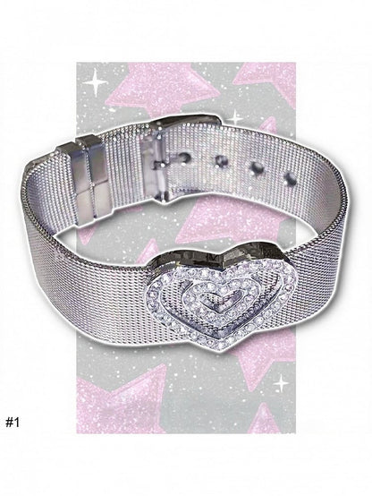Silver Rhinestone Bracelet - Kiwi Store