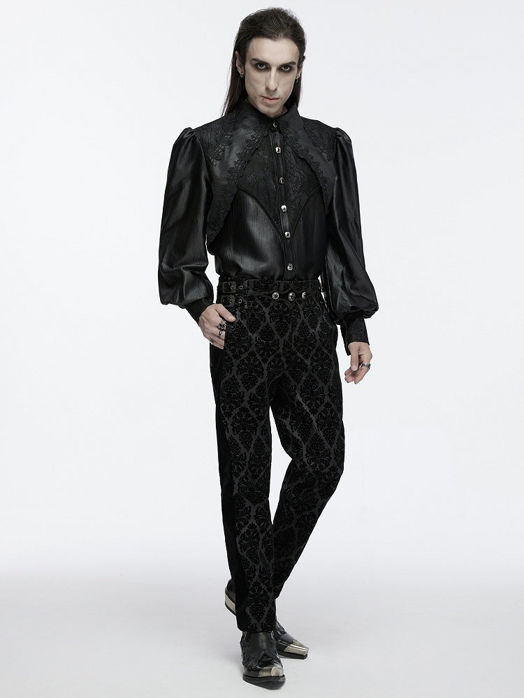 Layered Goth Gorgeous Men's Shirt Black