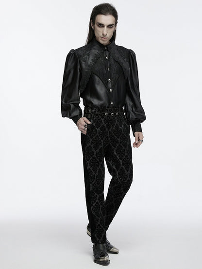 Layered Goth Gorgeous Men's Shirt Black