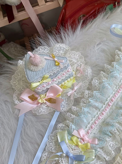 Pastel Lolita Sweet Hat Cake Triangle Mini Candy