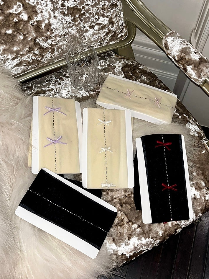 6 Decorated Options Rhinestone Tights Bowknot Color Details