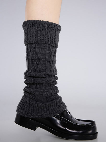 Leg Colors 4 Knitted Diamond Warmers Stitch
