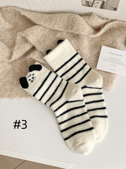 Cute Puppy Calf Socks