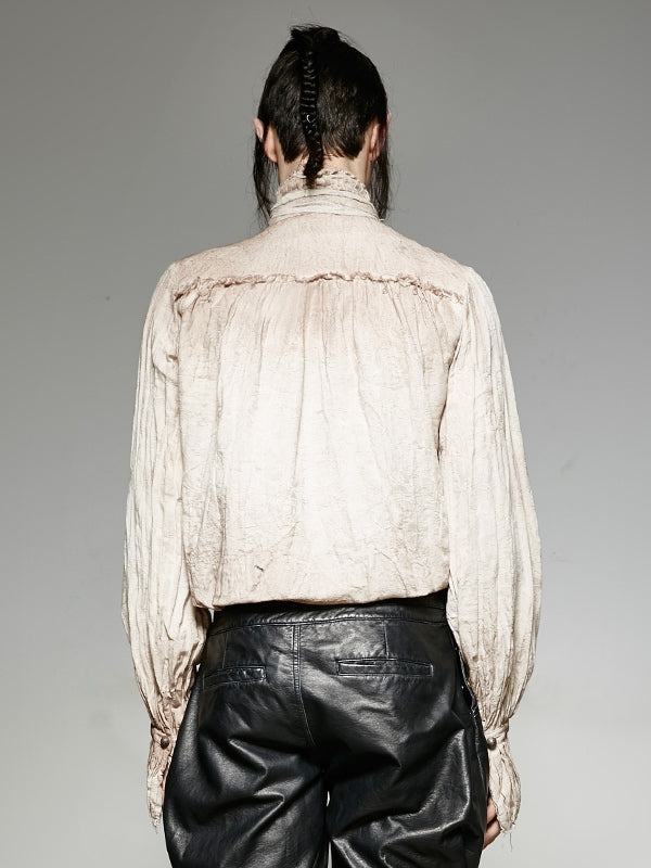 Tie White Shirt Steampunk Men's