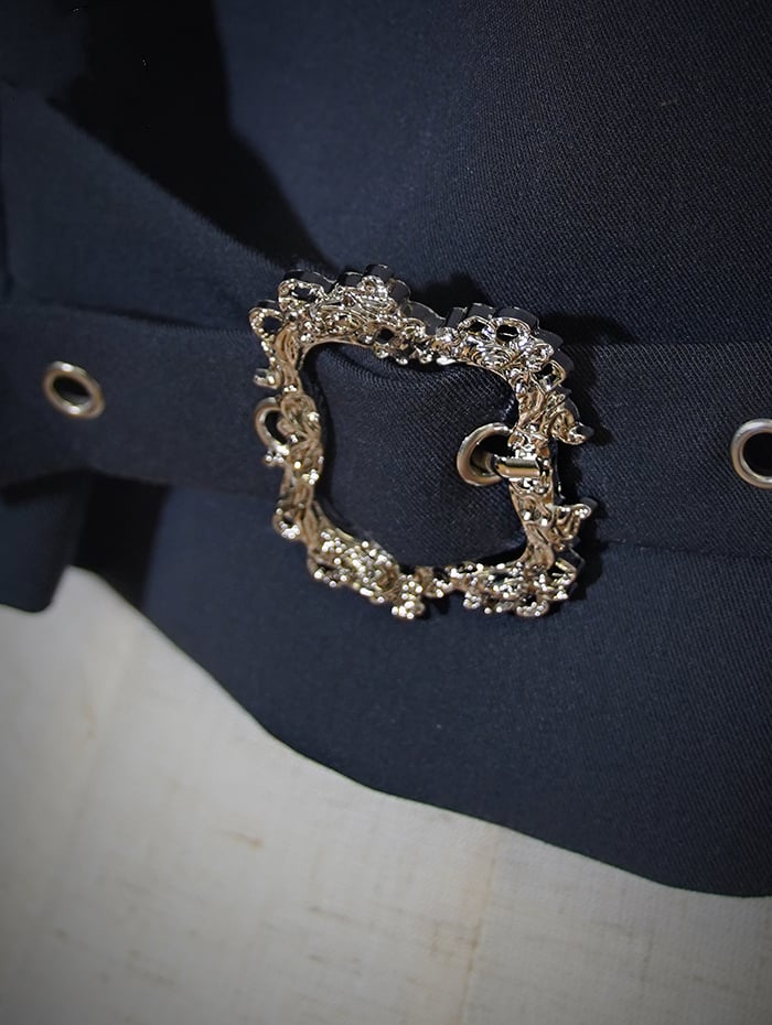 Vibes Waistcoat Delicate Black Ouji Embroidery Lolita Pirate