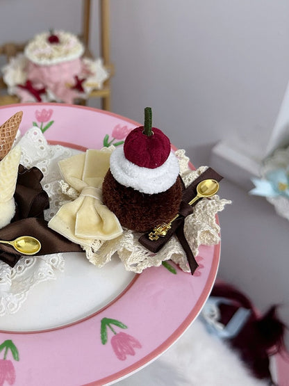 Cake Hairclip Pudding Hairclip/Triangle Lolita Sweet Hairclip/Cherry