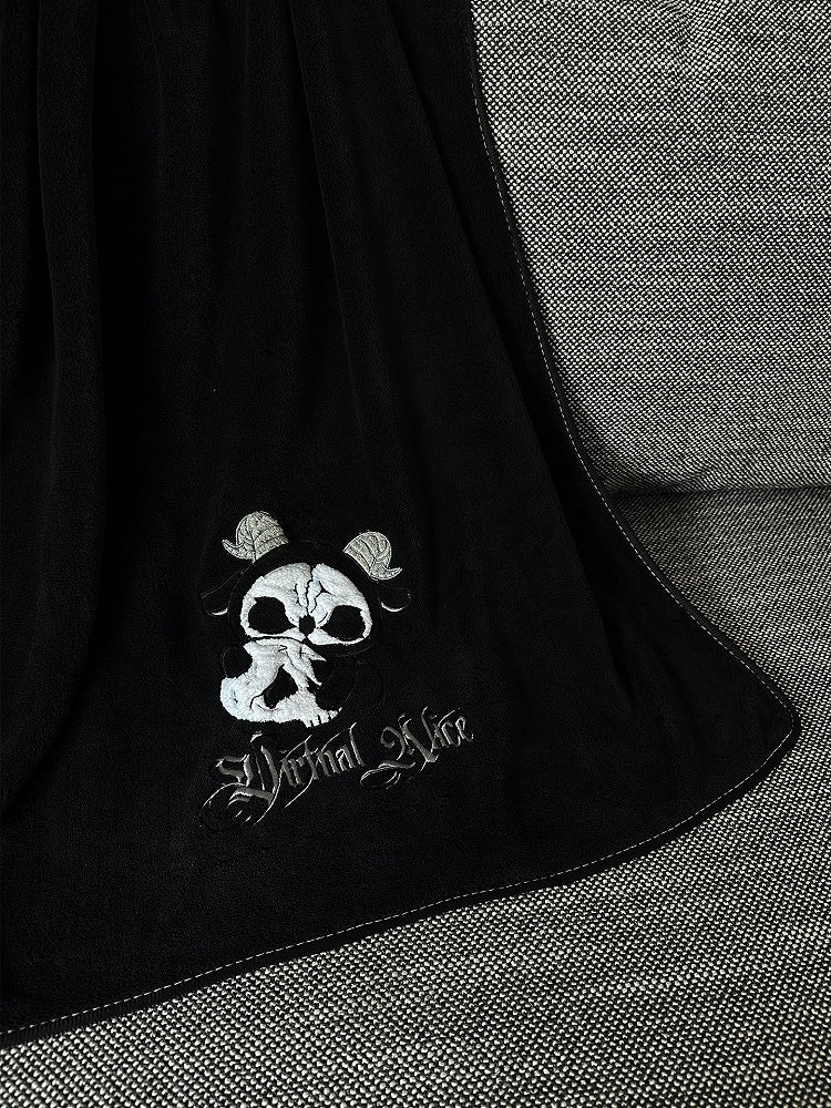 Gothic Bad Grim Handtuch und Black Reaper Weiß