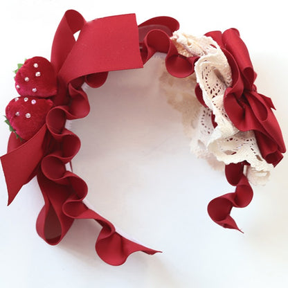 Sweet KC Lolita Bowknot Strawberry