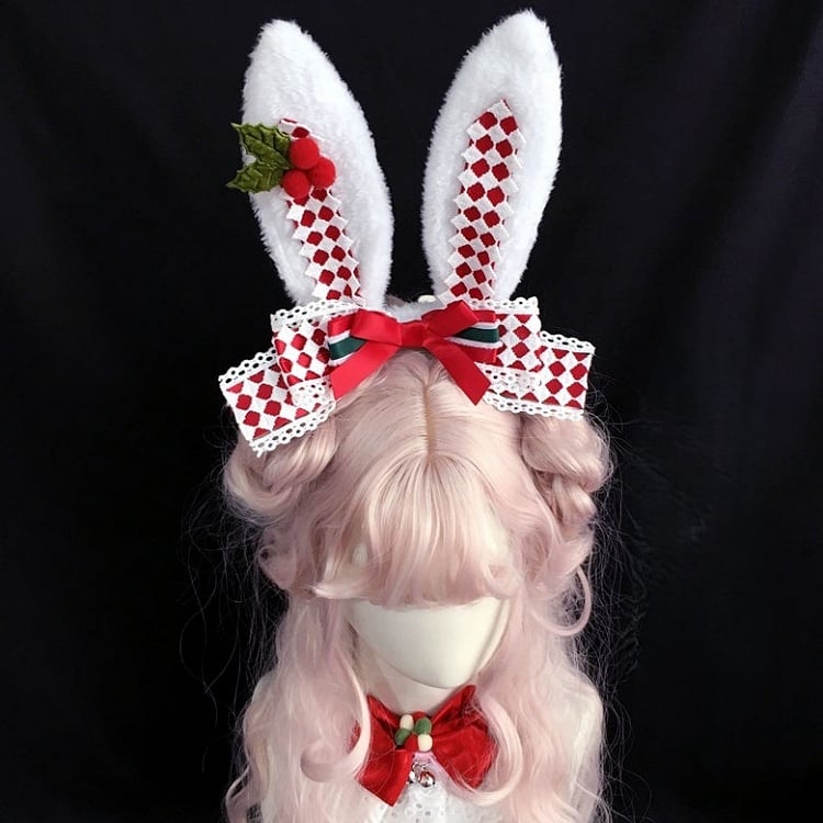Bunny Ear Accent Bow with Plush KC
