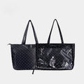 Dot Ita Black Daily Bag Pattern Satin Polka
