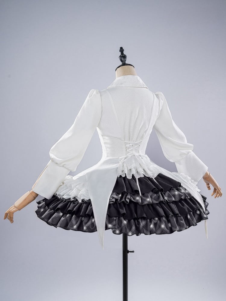 Yosuga no Sora Kasugano Sora Weißes Hemd und schwarzer Rock Lolita-Stil Cosplay-Kostüm