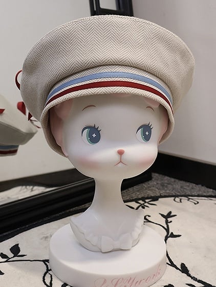 Beige Ouji Sailor Lolita Beret Hat