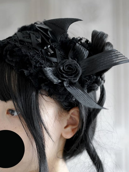 Bat Wing Gothic Little Black Hairclips