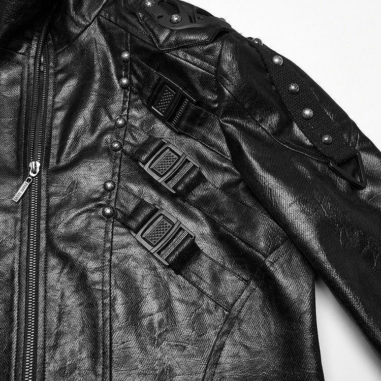 Black Men's Cyberpunk Jacket